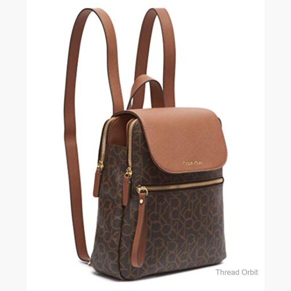 Leather Backpack with Anti-Theft Pocket, Adjustable Straps, 4 Pockets main image 4